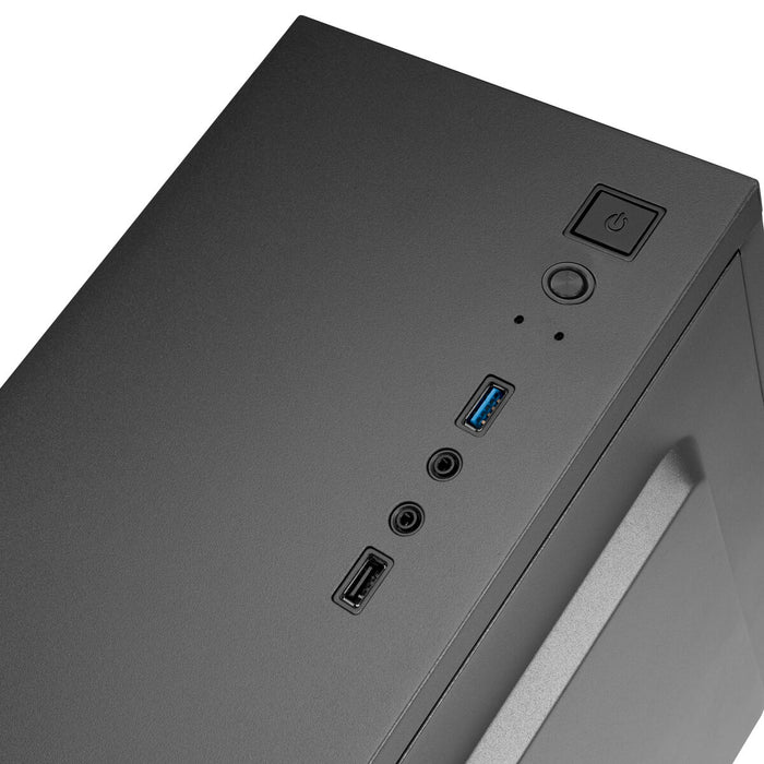 Unitate ATX Tacens 2ALUXM Caja PC Minitorre Micro-ATX Ventilador 12cm Acero Ultraligero Negro Negru
