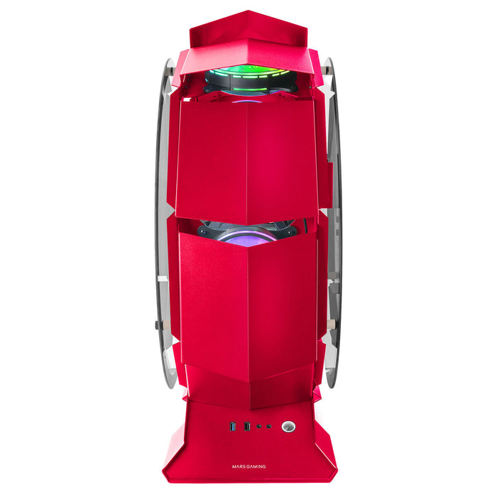 Unitate Semi-tower ATX Mars Gaming NCORB Red Roșu RGB