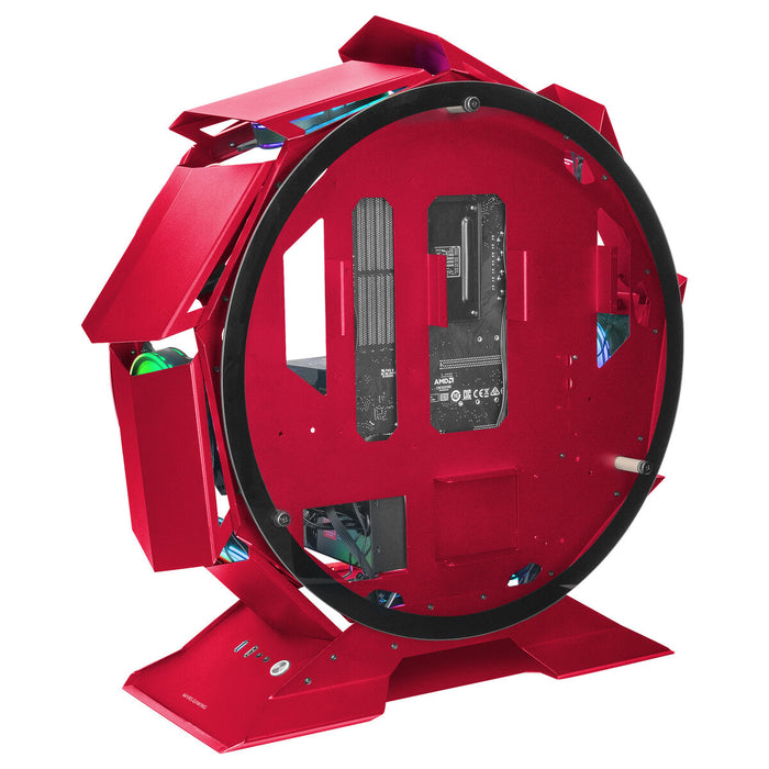 Unitate Semi-tower ATX Mars Gaming NCORB Red Roșu RGB