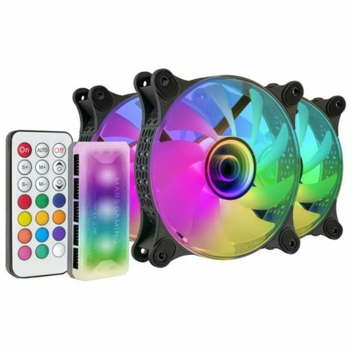 Ventilator de Unitate Mars Gaming MF3DKIT Ø 12 cm (3 Unități)