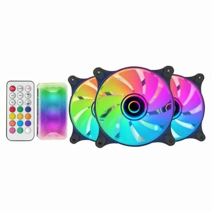 Ventilator de Unitate Mars Gaming MF3DKIT Ø 12 cm (3 Unități)