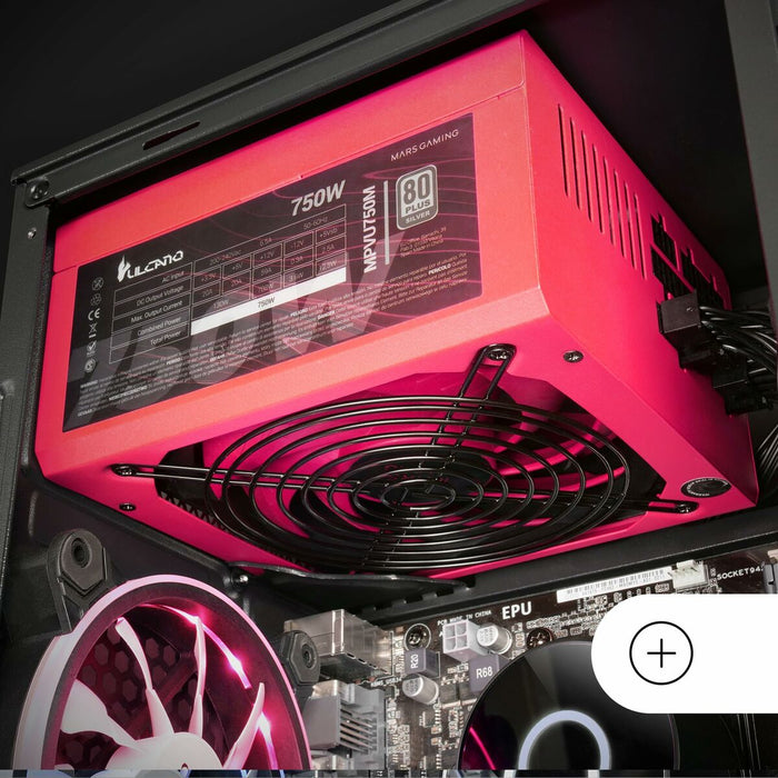 Sursă de Alimentare Mars Gaming MPVU750M 750 W ATX 80 Plus Silver