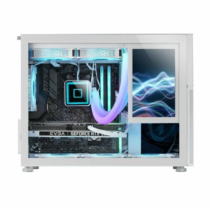 Unitate Semi-tower ATX Mars Gaming MC-LCD Alb