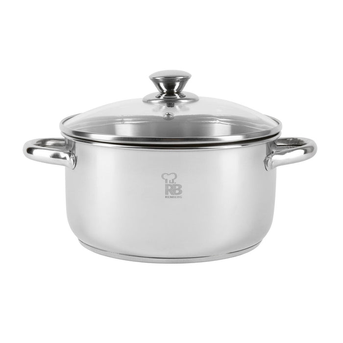 Caserolă Cu Capac de Sticlă Renberg ZANTE RB 3 Piese
