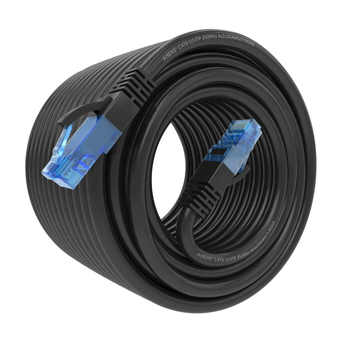 Cablu de Rețea Rigid FTP Categoria 6 Aisens AWG26 Negru Multicolor 15 m