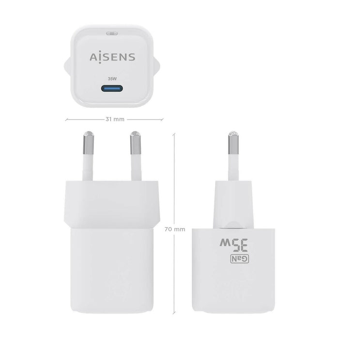 Încărcător de Perete Aisens ASCH-35W1P022-W Alb 35 W (1 Unități)