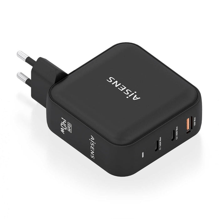 Încărcător de Perete Aisens ASCH-140W3P031-BK 140 W Negru (1 Unități)