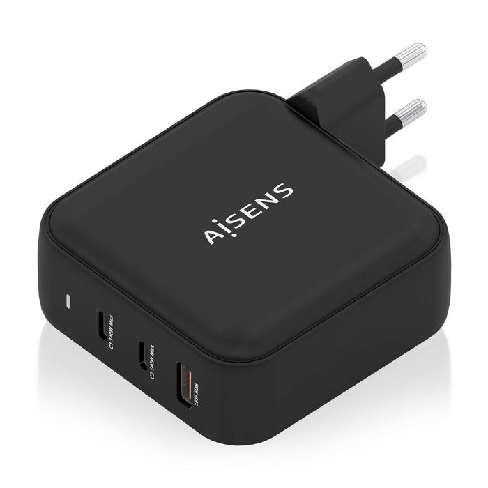 Încărcător de Perete Aisens ASCH-140W3P031-BK 140 W Negru (1 Unități)