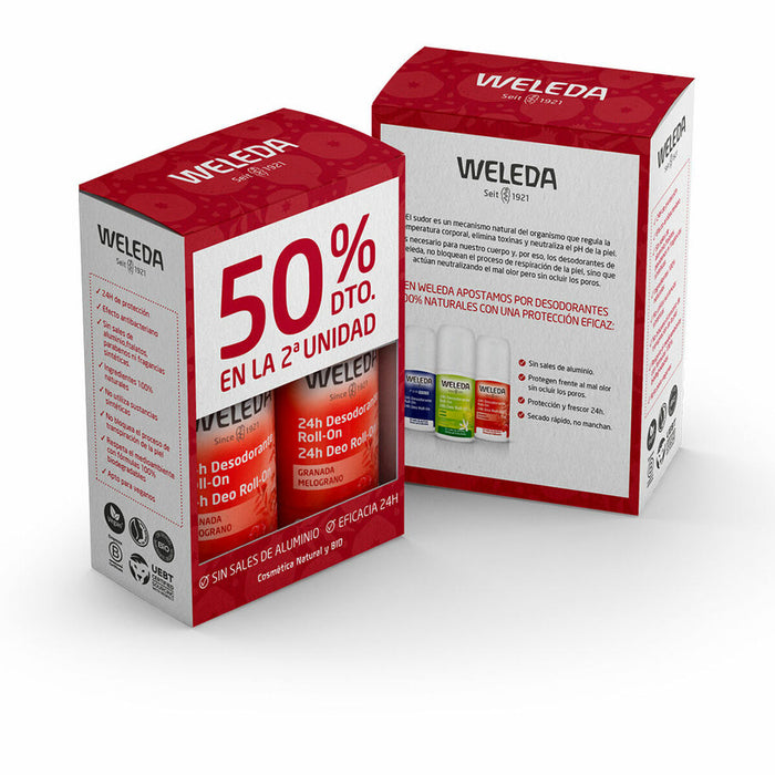 Deodorant Roll-On Weleda 24h 50 ml Rodie 2 Unități