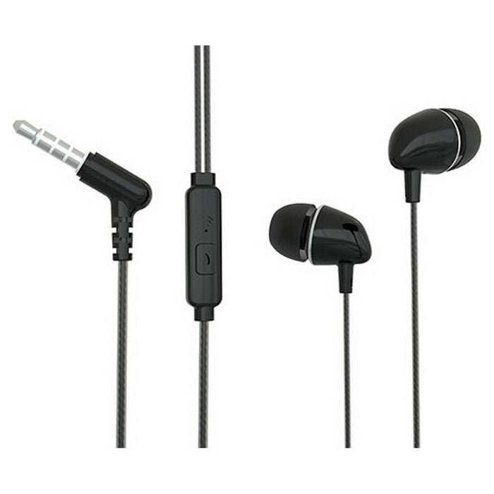 Căști cu Microfon TM Electron Negru
