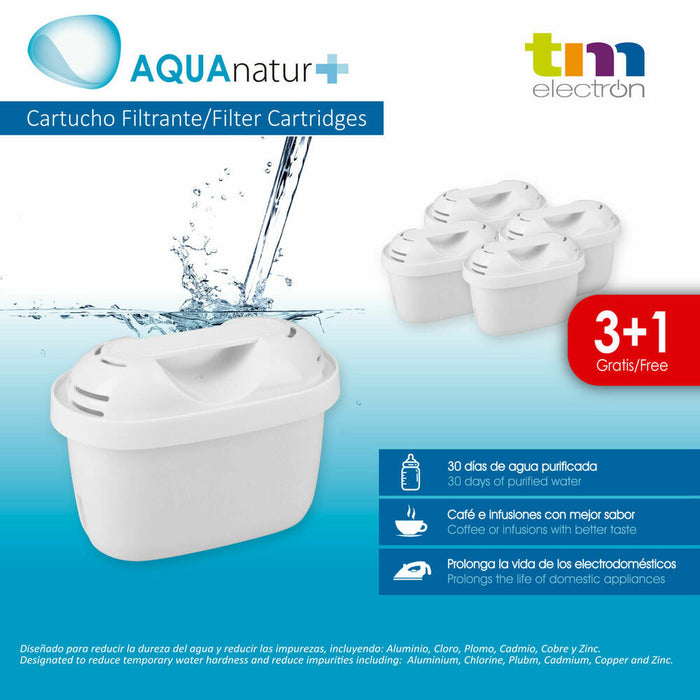 Filtru pentru Carafă Filtrantă TM Electron Maxtra + 160 L (4 uds)