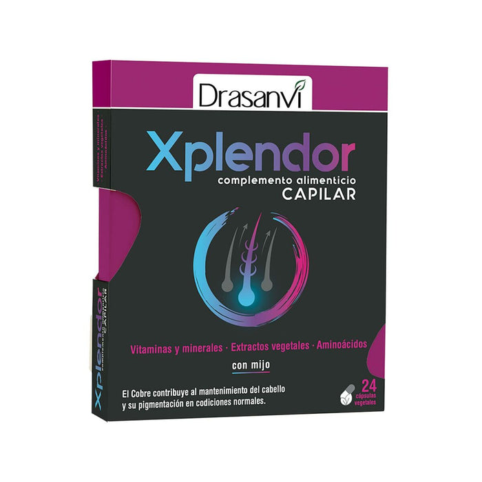 Suplimentul Alimentar Anticădere pentru Păr Drasanvi Xplendor (24 Unități)