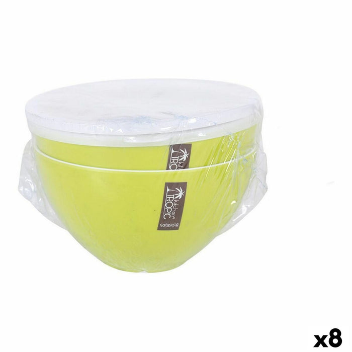 Set de boluri Kitchen Tropic   Cu Capac Verde 2 Piese (8 Unități)