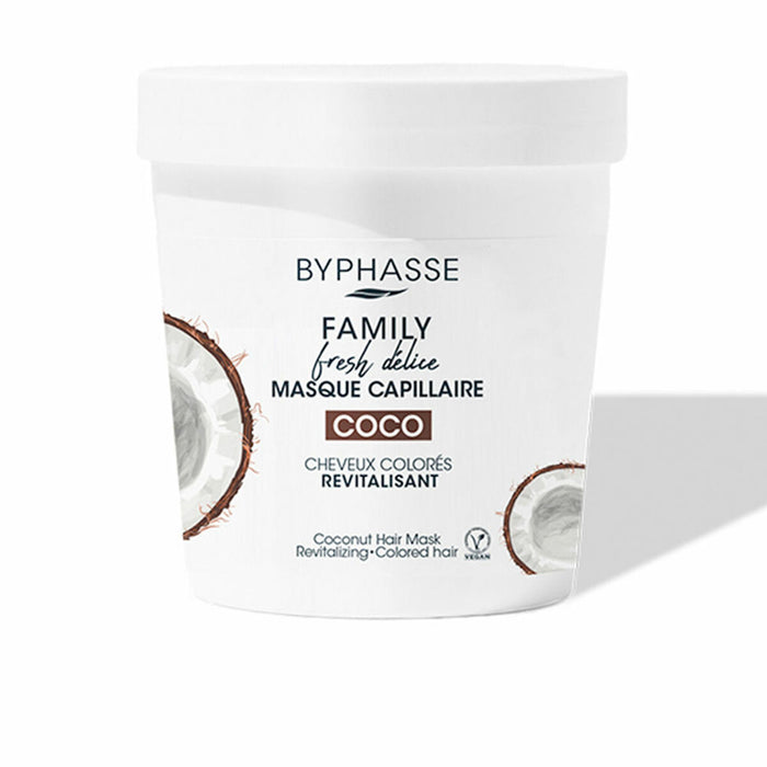 Mască Revitalizantă Byphasse Family Fresh Delice Cocos păr colorat (250 ml)
