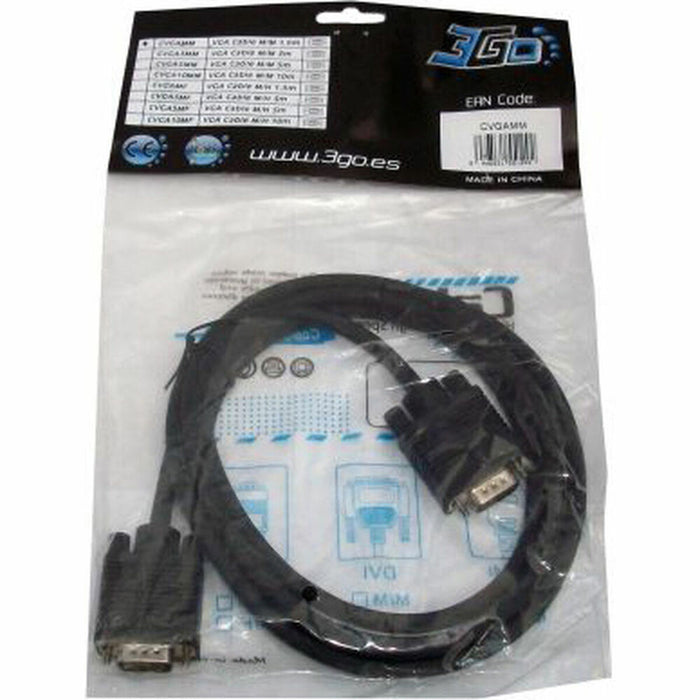 Cablu VGA 3GO 5m VGA M/M Negru 5 m