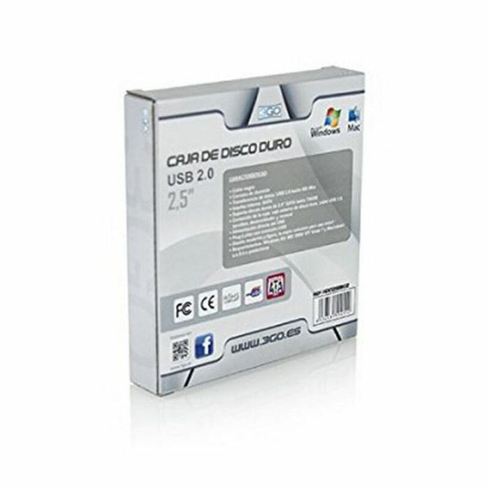 Carcasa HDD 2,5" USB 3GO HDD25BK12 Negru USB USB 2.0