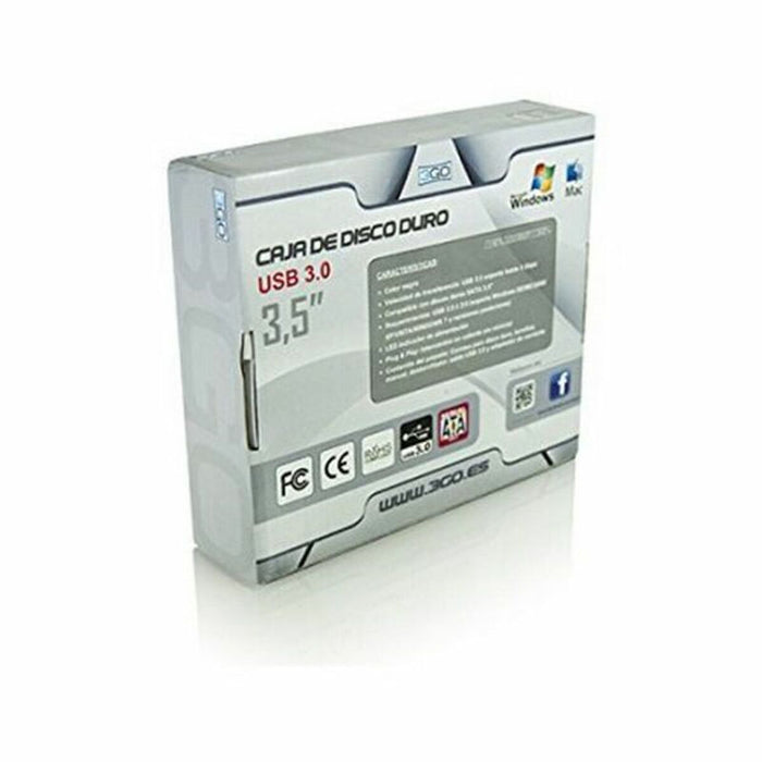 Carcasa HDD 3,5" USB 3GO HDD35BK312 3,5"