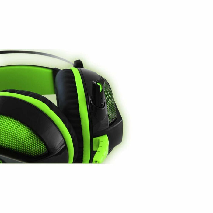 Căști cu Microfon Gaming Droxio HADLOK USB Negru Negru/Verde