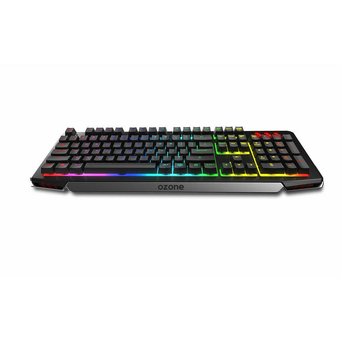 Tastatură și Mouse Gaming OZONE Qwerty Spaniolă Negru Multicolor