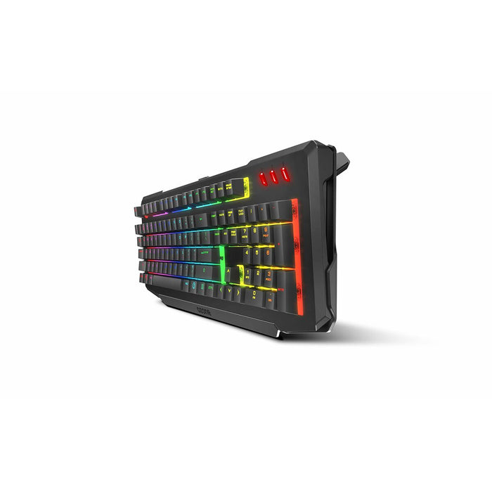 Tastatură și Mouse Gaming OZONE OZDOUBLETAPSP Qwerty Spaniolă Negru Multicolor