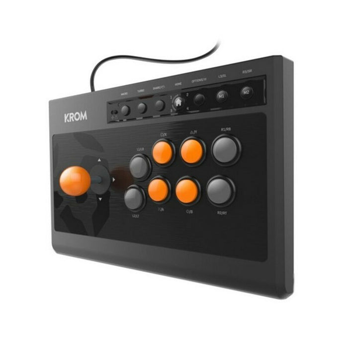 Gamepad Krom Kumite Negru Portocaliu