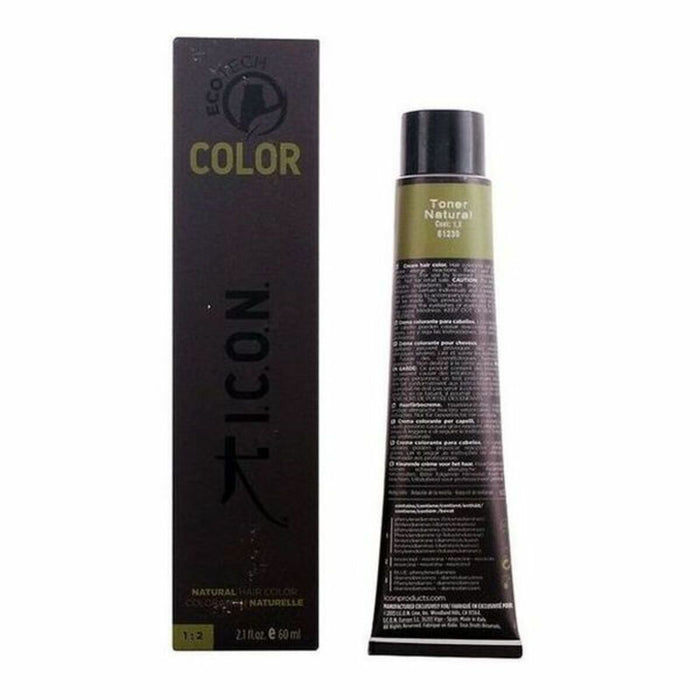 Spalvą suteikiantis kremas Ecotech Color I.c.o.n. 116303 Nº 9.0-rubio muy claro Nº 8.0-rubio claro 60 ml