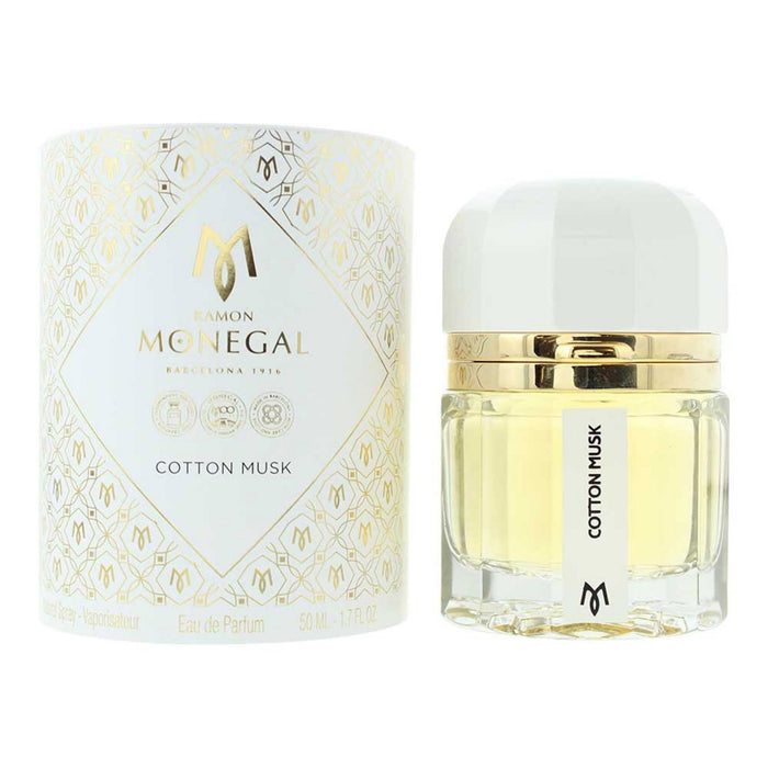 Apă de parfum Ramon Monegal Cotton Musk, pentru femei, 50 ml