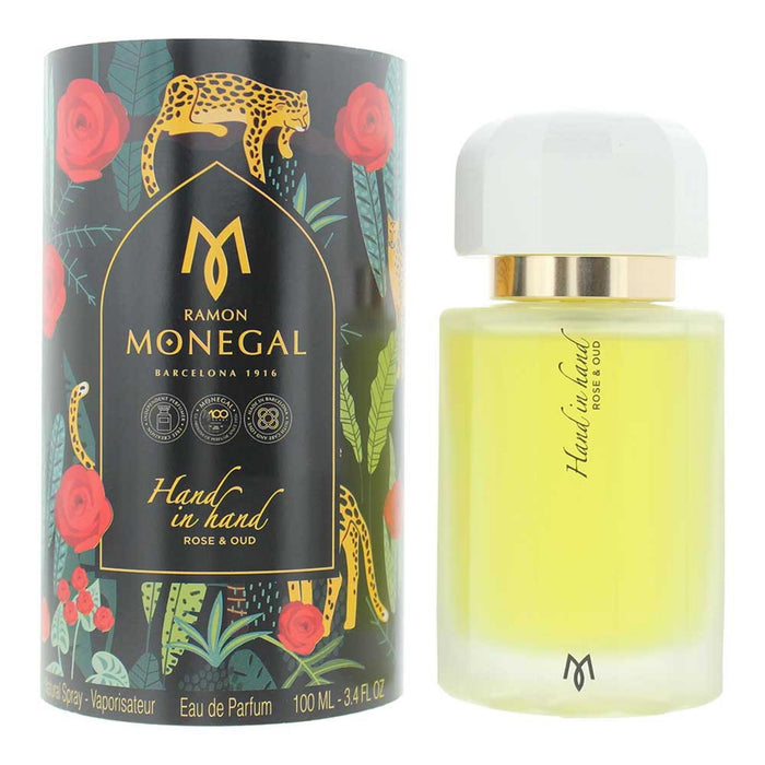 Apă de parfum Ramon Monegal Hand In Hand Rose & Oud, unisex, 100 ml