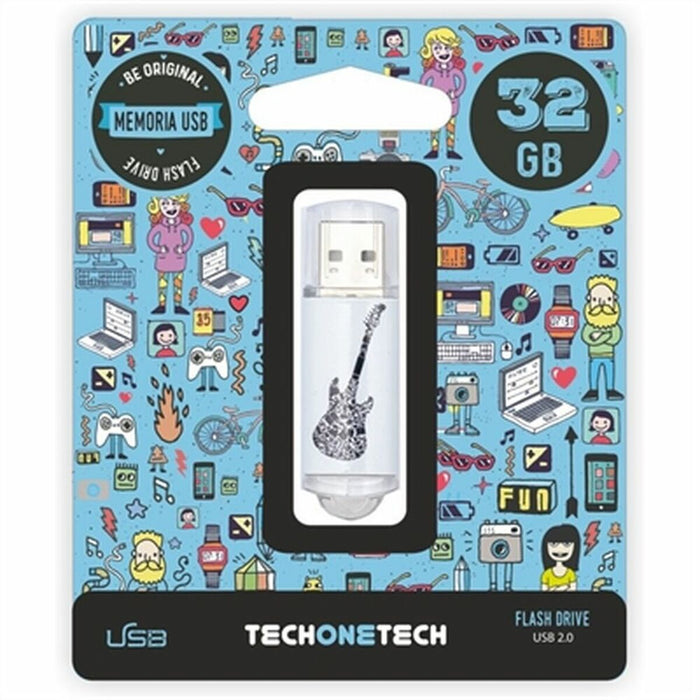 Memorie USB Tech One Tech 32 GB Negru