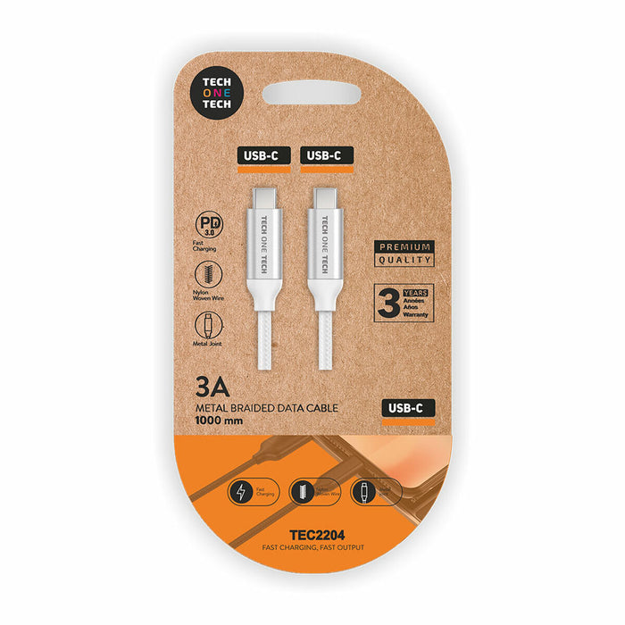 Cablu USB-C la USB-C Tech One Tech TEC2204 1 m