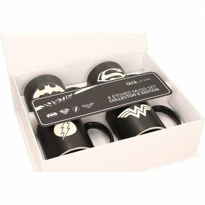 Set de Cești SD Toys Universo DC Negru 4 Piese (4 Unități)