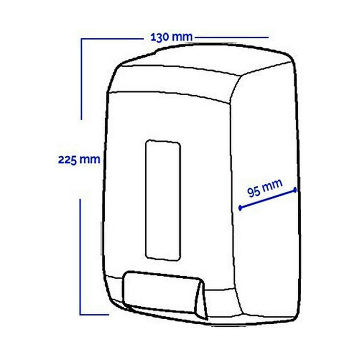 Dozator de Săpun Ibiza Alb ABS (23,5 x 13 x 10 cm) (9 L)