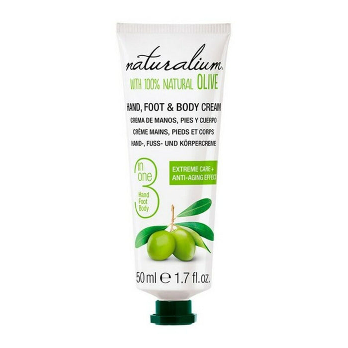 Cremă Corporală Hidratantă Oliva 100% Naturalium