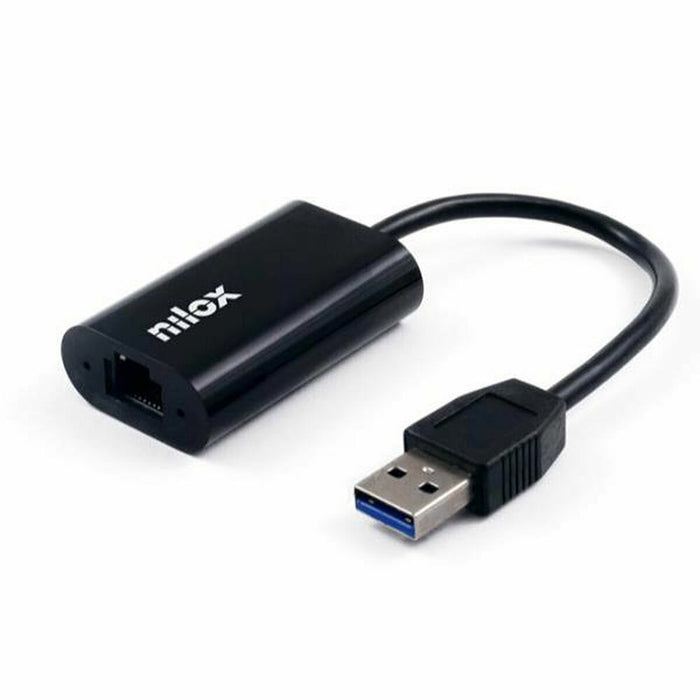 Adaptor de cablu Nilox    Ethernet (RJ-45) USB-A