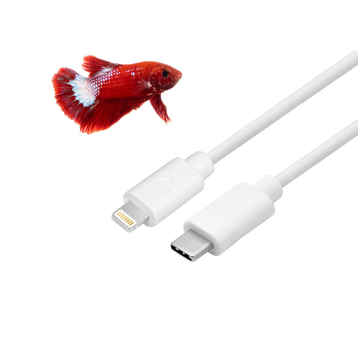 Cablu USB-C la Lightning CoolBox Alb 1 m