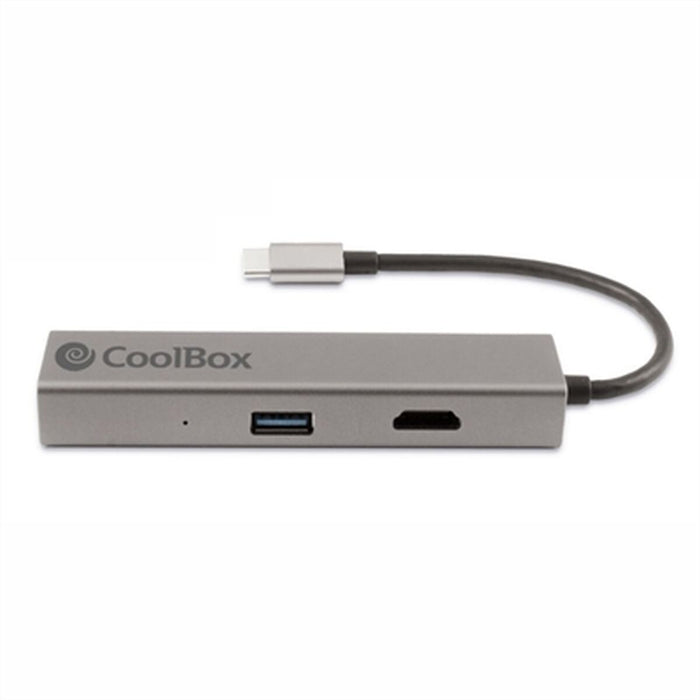 Hub USB CoolBox Hub miniDOCK4 USB-C Gri