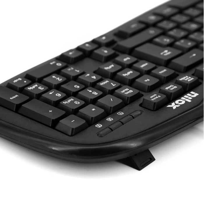 Tastatură Nilox NXKBE000001 Qwerty Spaniolă Negru