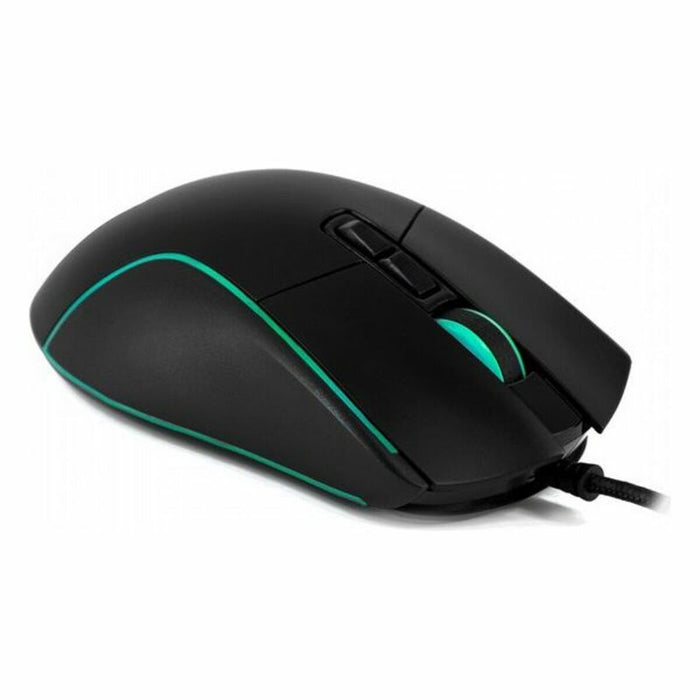 Mouse Gaming cu LED CoolBox DeepDarth RGB 6400 dpi 30 ips Negru