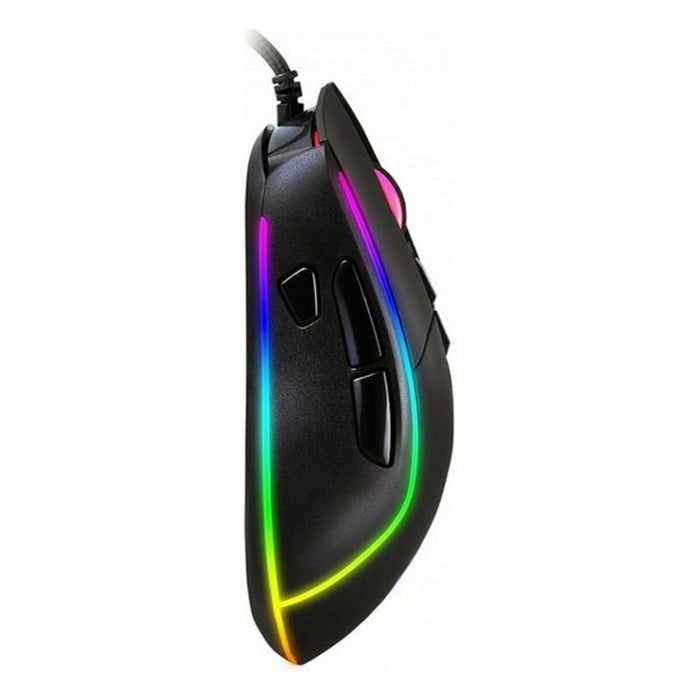 Mouse Gaming cu LED CoolBox DeepDarth RGB 6400 dpi 30 ips Negru