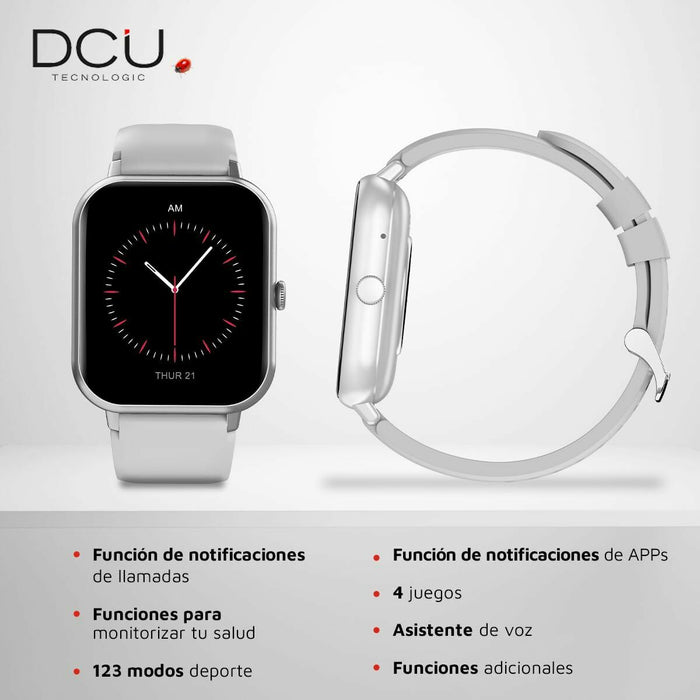 Smartwatch DCU CURVED GLASS PRO 1,83" Gri