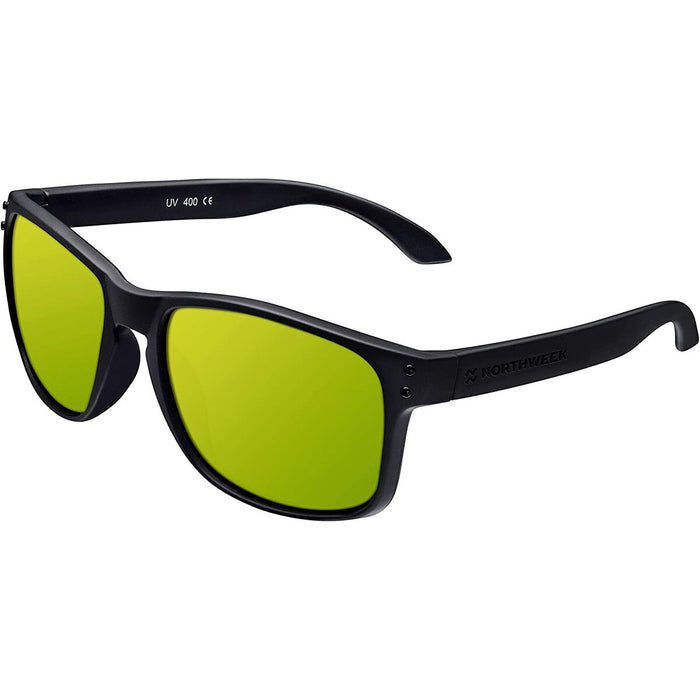 Ochelari de Soare Unisex Northweek Bold Negru Verde Lămâie verde (Ø 45 mm)