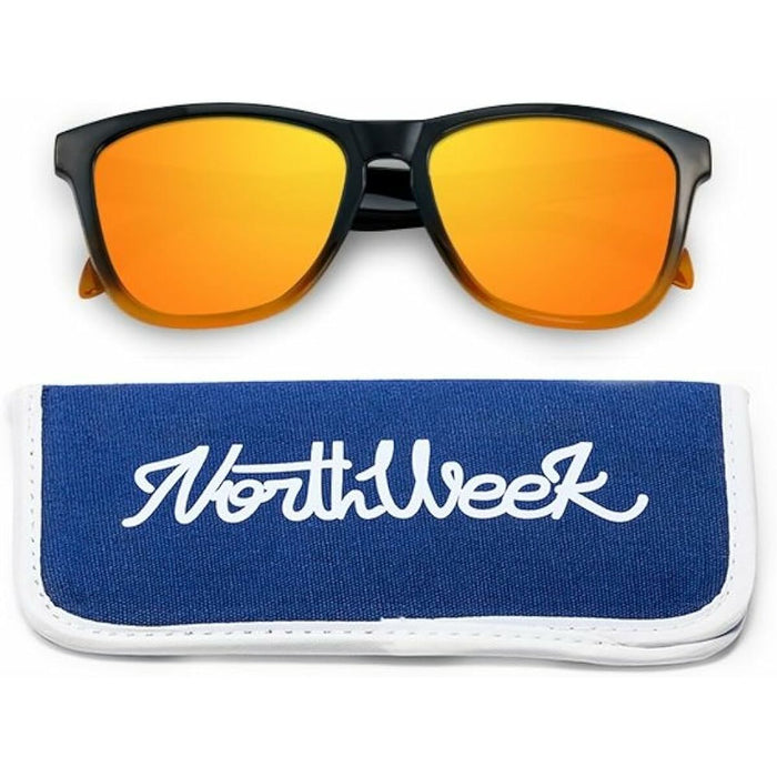 Ochelari de Soare Unisex Northweek Gradiant Ø 47 mm Negru Portocaliu
