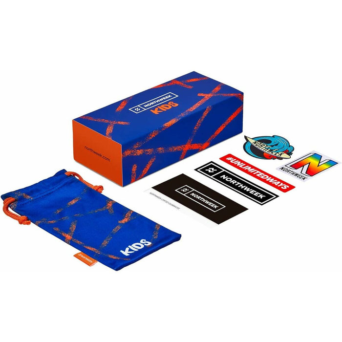Ochelari de Soare pentru Copii Northweek Kids Bright Ø 47 mm Albastru Roz
