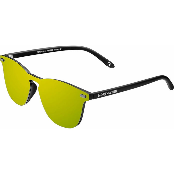 Ochelari de Soare Unisex Northweek Wall Phantom Ø 45 mm Galben Negru