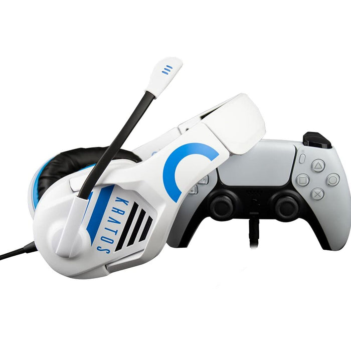Căști cu Microfon Gaming FR-TEC Kratos Alb Albastru/Alb