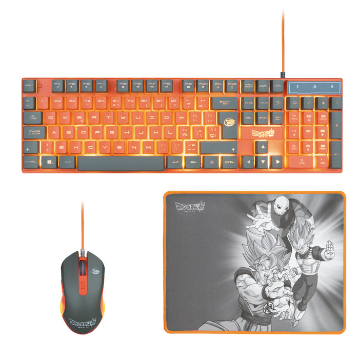Pachet Gaming FR-TEC Dragon Ball Qwerty Spaniolă