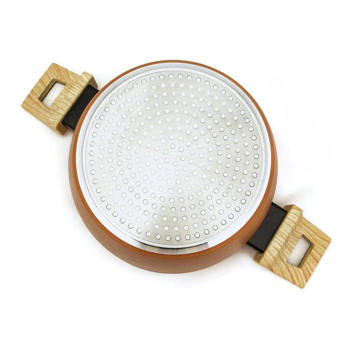 Caserolă Cu Capac Amercook Teracotă (Ø 20 cm)