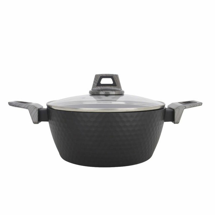 Caserolă Amercook Cu Capac Negru Aluminiu (Ø 20 cm)
