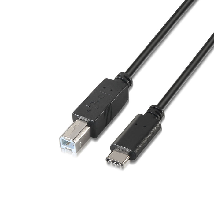 Cablu USB C la USB B Aisens A107-0054 2 m Negru