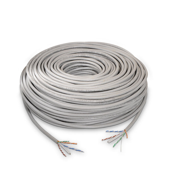 Cablu de Rețea Rigid UTP Categoria 6 Aisens A135-0261 Gri 100 m